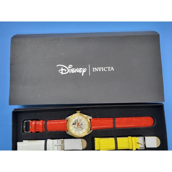 Invicta Disney Ltd. Ed. Men's 46mm Mickey Mouse Watch -5pc Leather Strap - 34092 - Picture 11 of 11